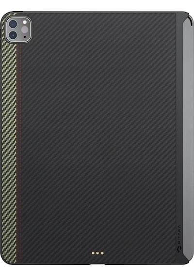 Apple Uyumlu iPad  Pro 11 2020 2.nesil Kılıf Aramid Fiber Pitaka Ultra-slim Classic Serisi Siyah-yeşil