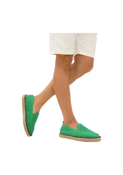 Unisex El Yapımı Triko Espadril Yeşil-yeşil Yeşil