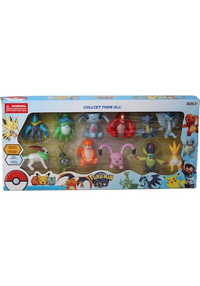 Pokemon Go Plus Anime Versiyon Pikachu 12li Aksiyon Figür Oyuncak Oyun Koleksiyon Seti 57936 Pokemon
