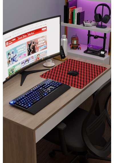 Kalpli Kaymaz Dikişli Kauçuk Oyuncu Mousepad V4 - 48x40 Xl Gaming Mouse Pad Fare Altlığı