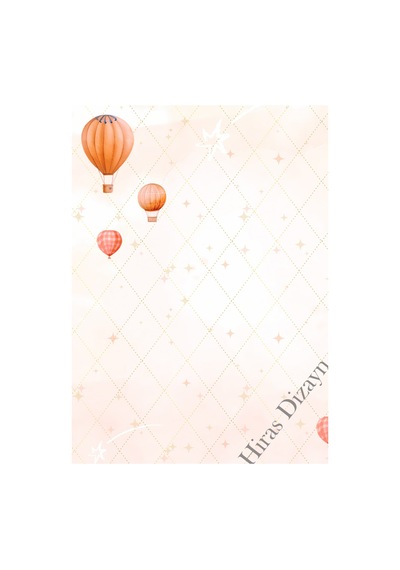 Kuromi54 20adet Uçan Balon Desenli A4 Sevimli Etkinlik Mektup Kağıdı Resimli A4