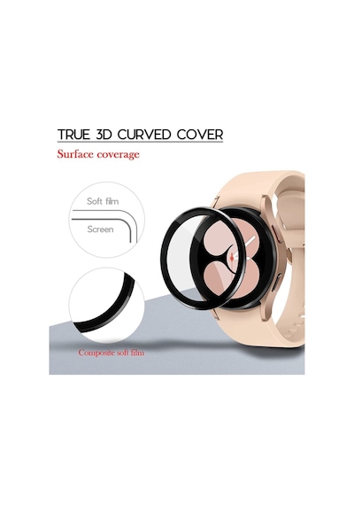 Samsung Galaxy Uyumlu Watch 4 40mm Ekran Koruyucu Nano Esnek Cam Ppm
