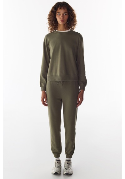 Penti Haki Oversize Bisiklet Yaka Sweatshirt Kh22