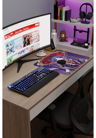 Wanderer Genshin Impact Anime Gacha V1 - 48x40 Xl Gaming Mouse Pad Fare Altlığı
