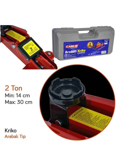 Carub Arabalı Kriko 2 Ton Bont Çantalı Br2700101