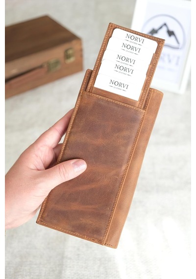 Xmlbayiciniz Norvi Leather Telefon Bölmeli Mıknatıslı Hakiki Deri Cüzdan Taba Taba Çok Renkli
