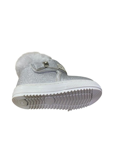 Alibo Bebek Kürklü Taşlı Bot Gümüş Simli Taşlı - 812005620 Gümüş Simli Taşlı