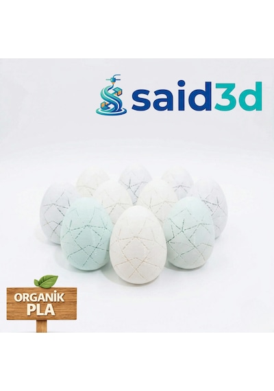 Said3d Sürpriz Orman Hayvanları 3d Baskılı Kırılabilir Yumurta Seti - 10 X Figürlü Yumurta