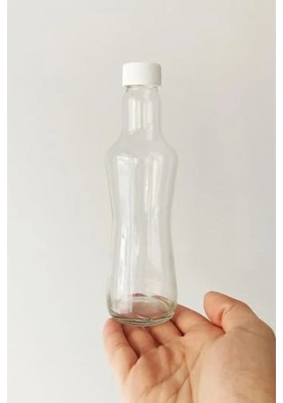 250 Ml Kapasiteye Sahip Şeffaf Cam Şişe Seti 6 Adet Açık Kahverengi