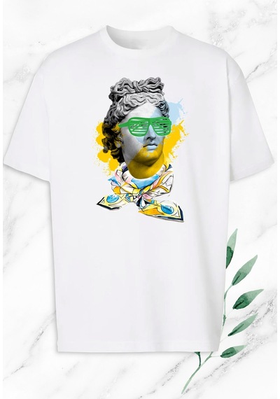 Flood Of Style Unisex Çocuk T-shirt BEYAZ