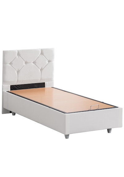Glamis İkili Set, Glamis  Tek Kişilik Baza Başlık Seti Beyaz 100 x 200