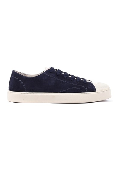 Shoetyle - Hakiki Süet Deri Lacivert Renk Erkek Sneaker - 666-01-03 -1549