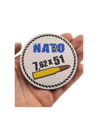 Nato 762 X 51 - Cırt - Patch - Peç - Arma - 8 Cm Gri
