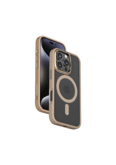Momax Play CaseForm Apple Uyumlu iPhone 16 Pro Magsafe Kılıf Altın