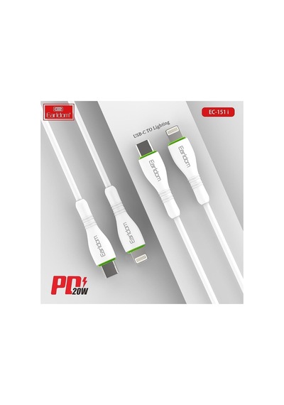 Ec-151i Pd 20w Type-c To Lightning 1m Hızlı Şarj Kablosu - Beyaz 411118 Standart