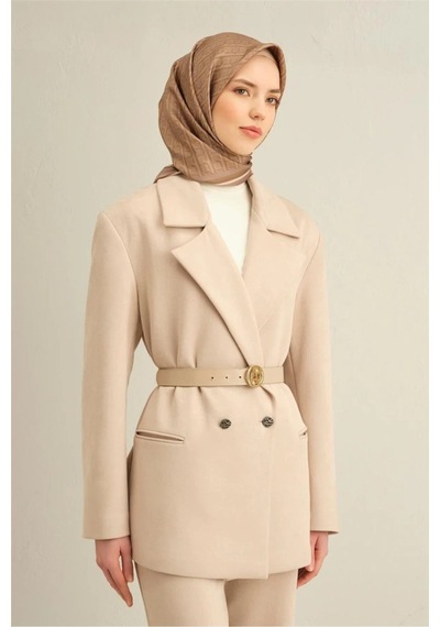 Armine Sura İpek Eşarp 9301d-06 Haki - Vizon Vizon
