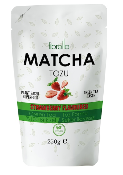 Fibrelle Matcha Çayı Çilek Aromalı 250g