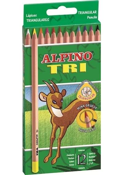 Alpino Tri Üçgen Kuru Boya 12'li
