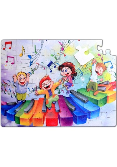 Tox Müzik 5+ Keçe Yapboz 5 Yaş Puzzle T016
