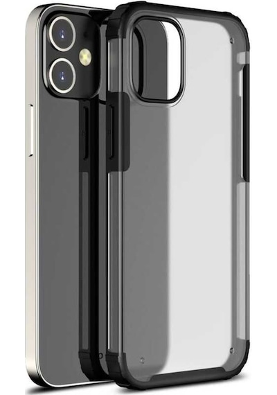 Apple Uyumlu iPhone 12 Mini Kılıf Zore Volks Kapak-Siyah