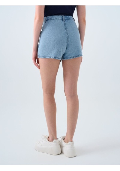 LOFT Regular Fit Kadın Şort Etek Denim