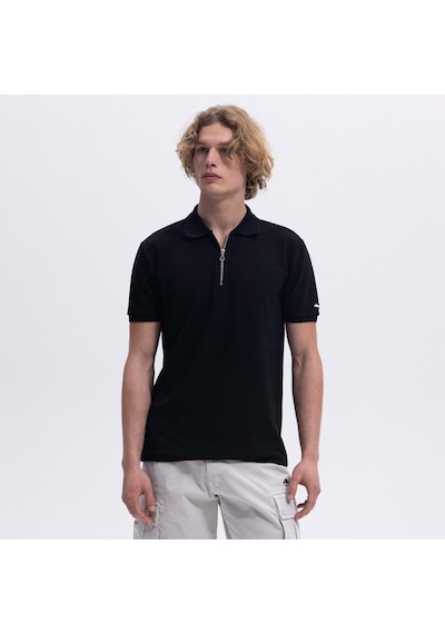 Ellesse Em493-bk Polo Yaka Erkek T-shirt - Siyah