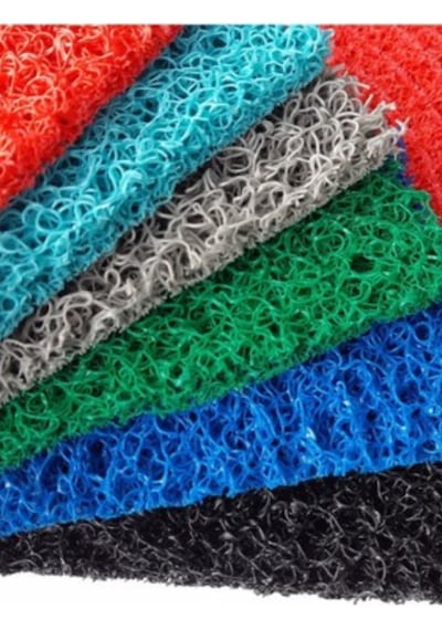 Kırmızı Kıvırcık Plastik Paspas, Dış Mekan İçin Paspas, 1x1