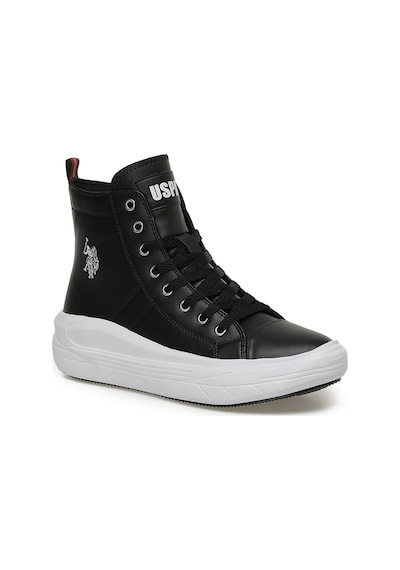 U.S. Polo Assn. CLEMENTINE PU 3PR Kadın  Siyah Sneaker