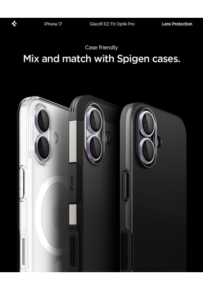 İphone 17/16 Plus / 16 İle Uyumlu Kamera Lens Koruyucu Cam Kolay Kurulum Glas.tr Ez Fit Optik Pro 2 Adet Purple - Agl10127