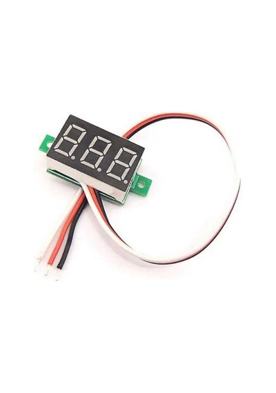 Sanec Mini Dijital Voltmetre Dc 0-100v 0.28 İnç Kırmızı