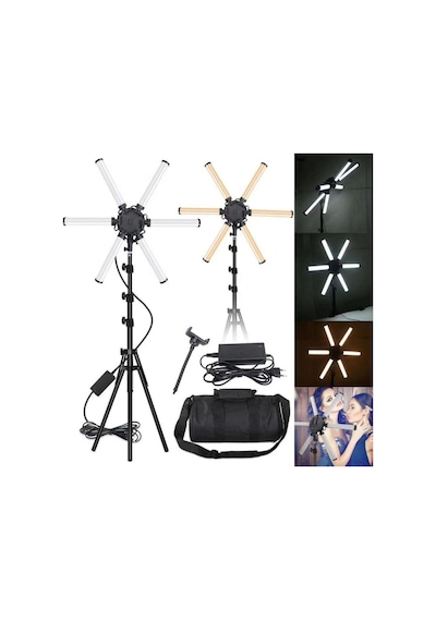 Megalux Yıldız Led Profesyonel Fotoğraf Video Youtuber Tiktoker Fenomen Çekim Sütüdyo Işığı