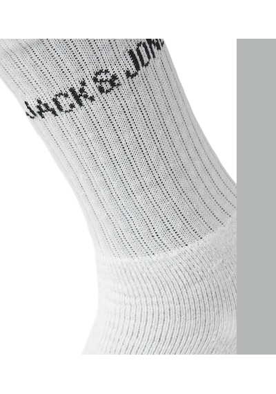 Jack & jones Erkek 5'li Çorap Paketi - Regen - 12266536 White
