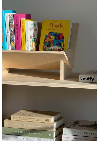 Portatif Kolay Kurulum Ahşap Kitaplık - Kişiselleştirilebilir & Boyanabilir Kitaplık - Obje Bej Portatif Kolay Kurulum Ahşap Kitaplık - Kişiselleştirilebilir & Boyanabilir Kitaplık - Obje Bej