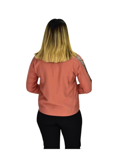 Baglan Kadın Kol Omuz Işlemeli Gömlek B6395 Bgl-st02545 Kıremıt