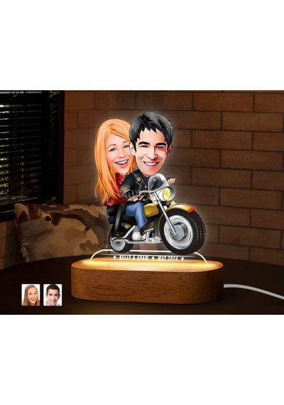 Bk Gift Kişiye Özel Sevgili Karikatürlü Dekoratif 3d Biblo Led Işıklı Gece Lambası-15, Düğün Hediyesi, Yıl Dönümü Hediyesi Kobitmeyen138290 Bk Gift