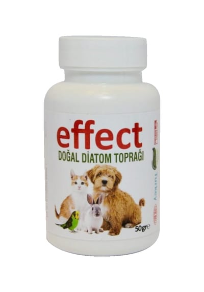 Effect Kedi Köpek için Bit Pire Kene Önleyen Saf Doğal Diatom Toprak 50 G