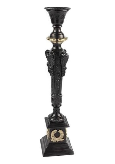 Mikasa Moor Bronz Siyah Mumluk 14x14x60cm Bronz - Siyah
