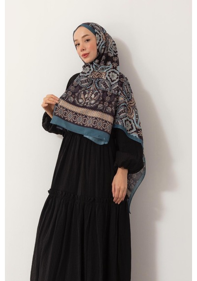 Mimiyum Soft Şal-klasik Etnik Desen - Model 9 Çok Renkli