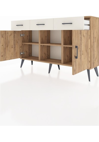 Arges Konsol 3 Raflı 3 Çekmeceli 3 Kapaklı 132x30x83 Çam-çam/aytaşı Çam/aytaşı Arges Konsol 3 Raflı 3 Çekmeceli 3 Kapaklı 132x30x83 Çam-çam/aytaşı Çam/aytaşı
