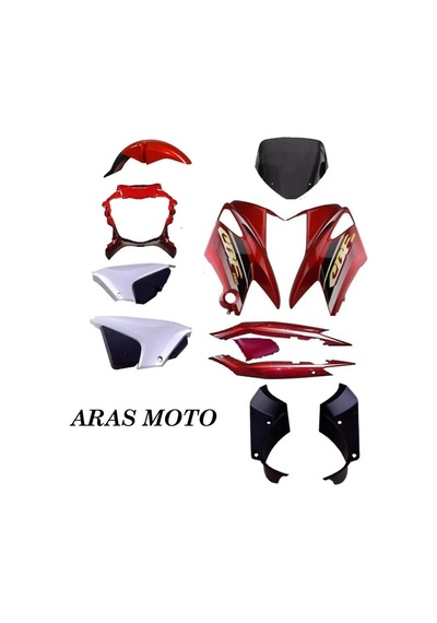 Honda Cbf 150 Kaporta Grenaj Seti Kırmızı Arka Çamurluk Hariç Ar