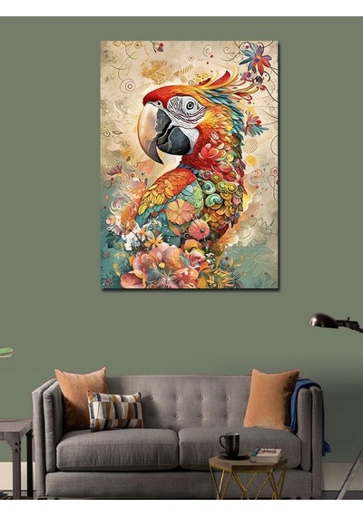Kanvas Tablo Günebakan Çiçeği Ve Kuru Kafa 100cmx140cm