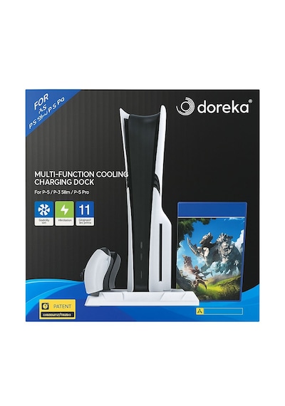 Ps5 Slim Ve Tüm Modeller İçin Multi Fonksiyon Soğutma Ve Şarj Ünitesi Tp5-3537d Beyaz