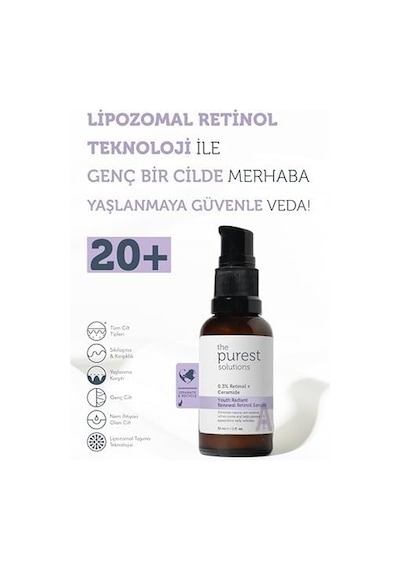 The Purest Solutions Youth Radiant Renewal Retinol Serum Retinol Ceramide