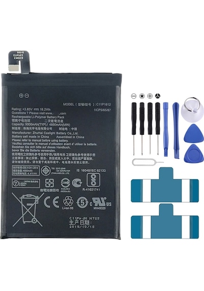 Cbtx Asus Zenfone 4 Max Pro / Zenfone 4 Max Plus / Zenfone 3 Zoom Ze553kl 5000mah C11p1612 Li-polimer Pil