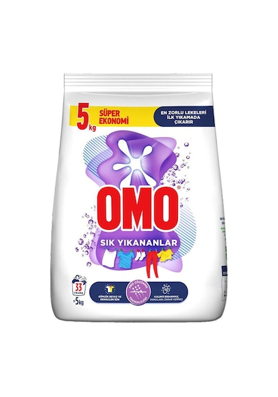 4 Adet Omo Çamaşır Deterjanı 5 Kg Sık Yıkanan Çamaşırlar İçin