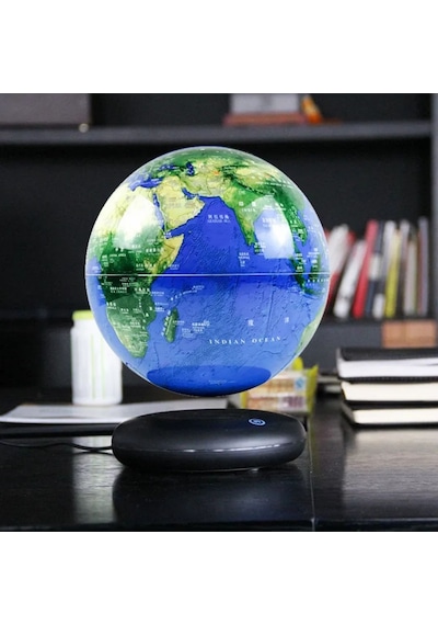 Rgb Led Işıklı Manyetik Sihirl Küre 8'' Dünya Haritası 20cm