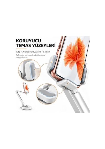 Vantuzlu Araç İçi Telefon Tutucu 360 Döner Stand Sp-34 2 Mixed