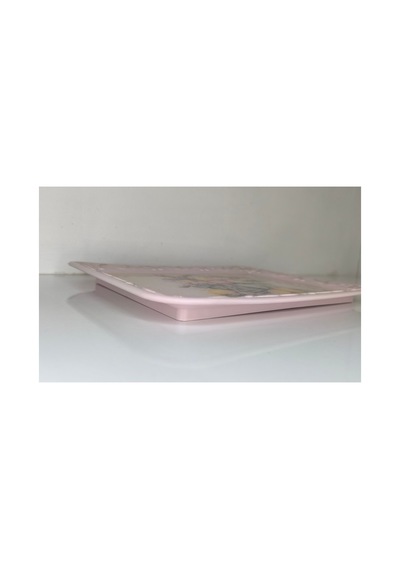 Sunumluk Tepsi Epoksi Yüzey 28cm 21cm Mutfak Dekorasyon Pembe - 909304237 Pembe
