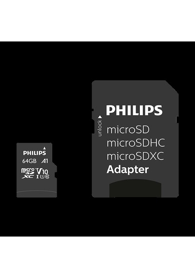 Phılıps 64gb Mıcro Sdxc 80 Mb/s C10 Fm64mp45b/00