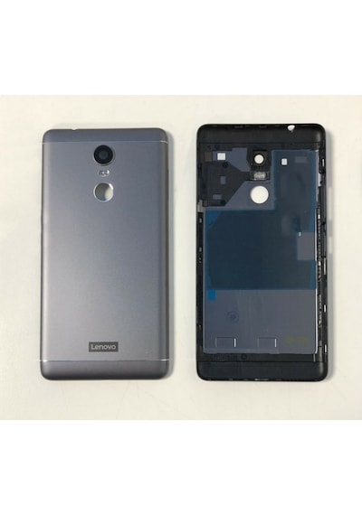 Lenovo K6 Note K53a48 Kasa Arka Kapak Pil Kapağı - Füme - Koyu Gri
